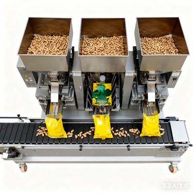 Good price 3-Head LinearAutomatic Weighing And Premade-Bag Packaging Machine For Nuts Dispensing σε απευθείας σύνδεση