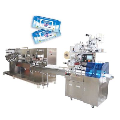 120Pcs υγρός ιστός που κατασκευάζει τη μηχανή για την αυτόματη γραμμή συσκευασίας υψηλής ταχύτητας γυναικών